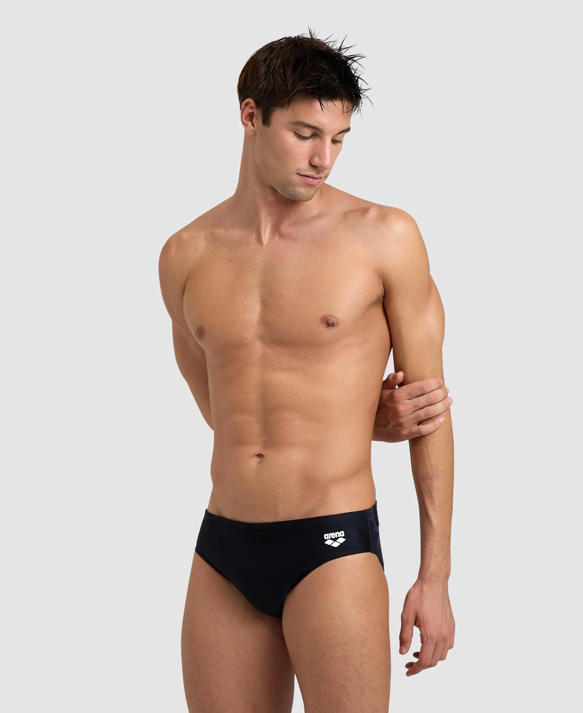 Bañador Slip Hombre Estampado Superpuesto