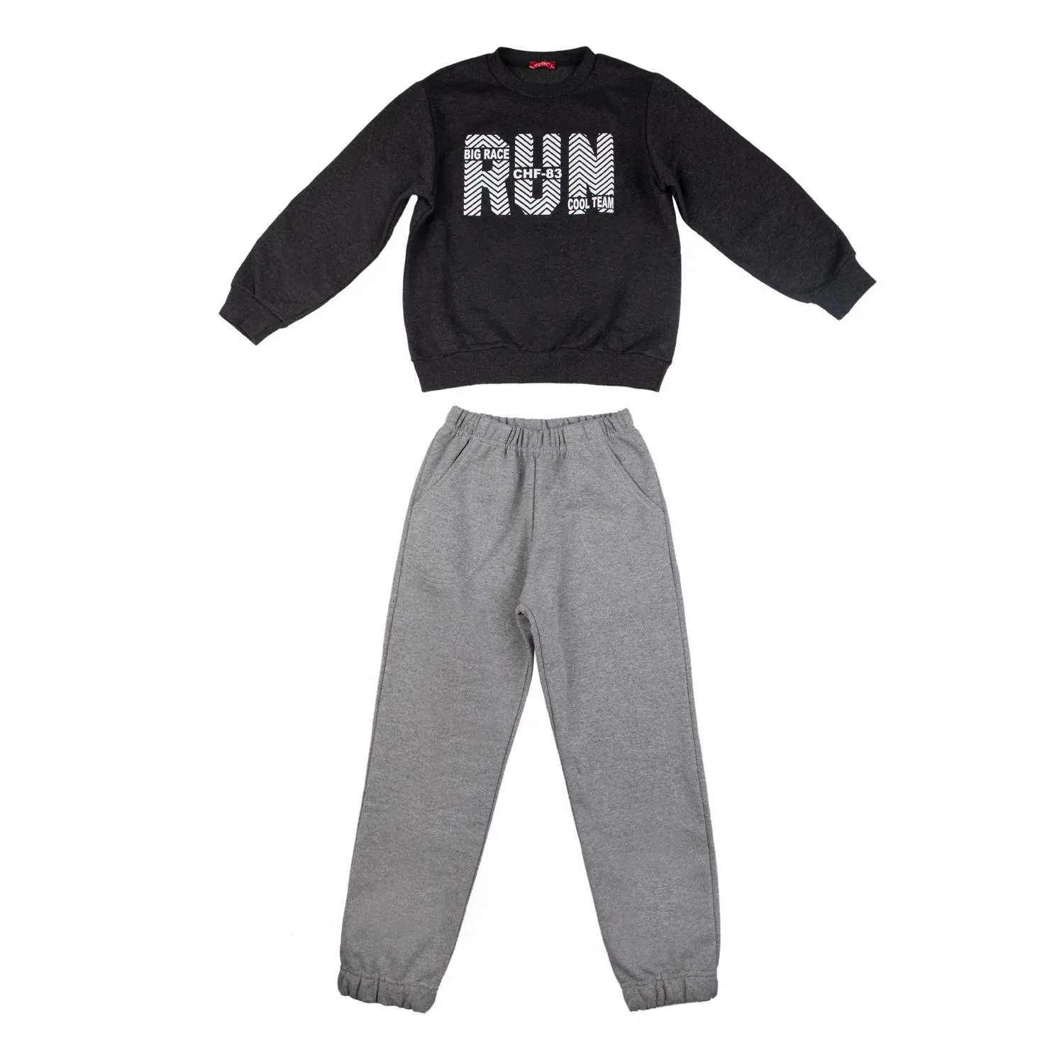 Χειμερινό σετ φόρμας για αγόρι σε ανθρακί γκρι χρώμα -22.2901A