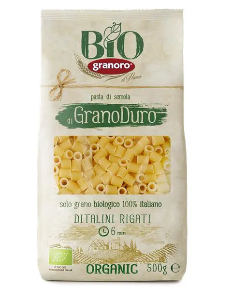 Bio Granoro GranoDuro Pasta Ditalini Rigati 500g