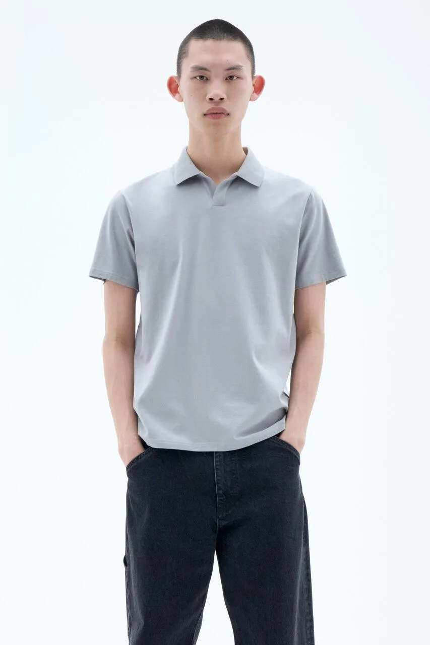 Stretch Cotton Polo T-Shirt