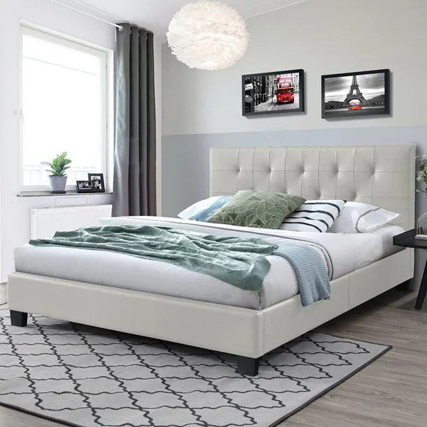 Κρεβάτι Ημίδιπλο Martina Project Λευκό 152 x 217 x 91