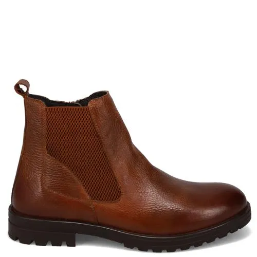 Ανδρικό ταμπά δερμάτινο μποτάκι UV0287-M23