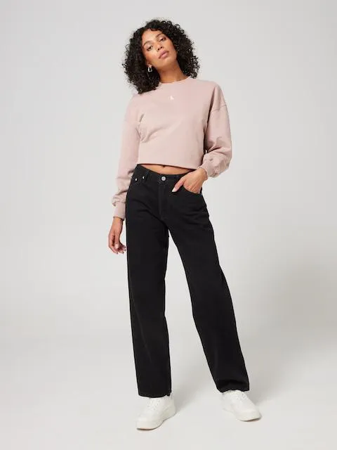 Calvin Klein 90S Straight In Rinse Black