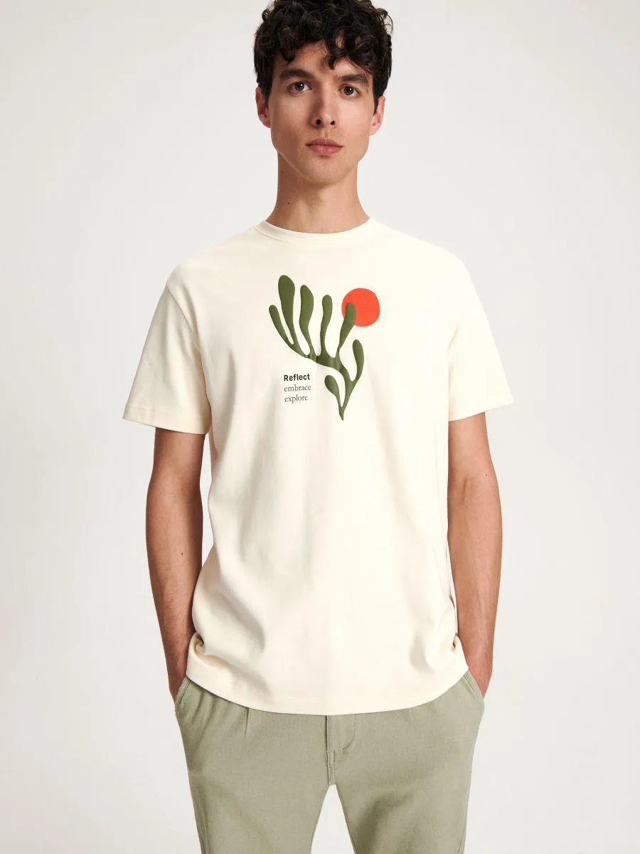 Camiseta regular fit con estampado