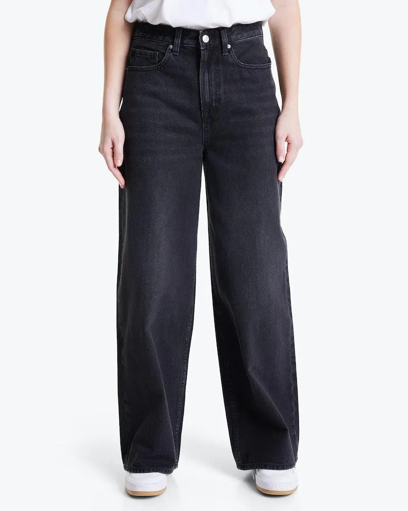 Baggy Washed Black Jeans