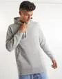 Plain Basic Organic Hoodie in Grey Marl