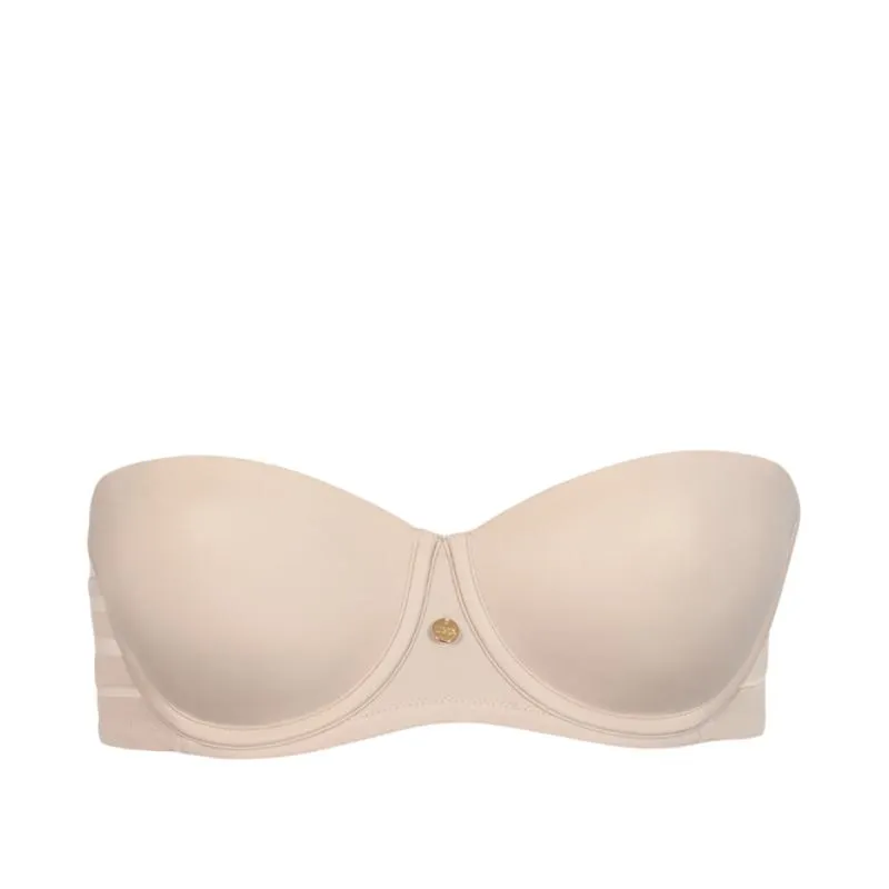 LIS-20152-22 - Reggiseno a fascia Alegra liscio multiposizione - beige