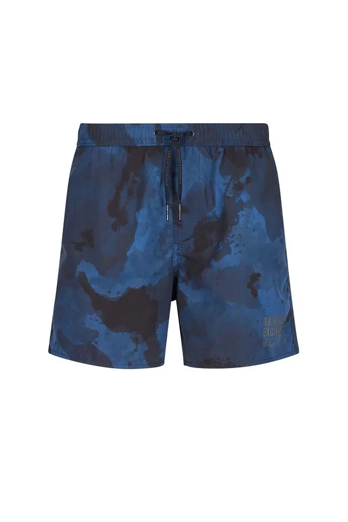 Tie Dye Recycled Polyester Swim Trunks