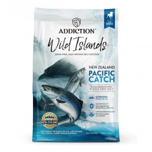 Addiction Wild Islands NZ Pacific Catch Salmon, Mackerel & Hoki Dry Dog Food