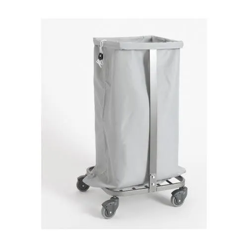 Vaskesekk nylon 100l m/hempe grå