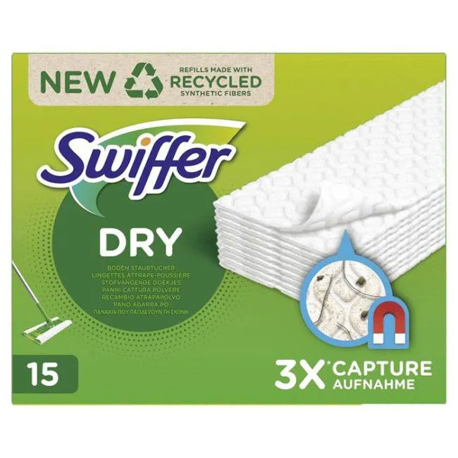 Swiffer Ανταλλακτικά Πανάκια Με Τριπλή Δράση 15 Τεμ