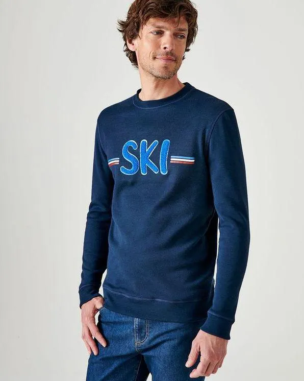 Herensweater SKI in geruwd molton, Thermolactyl®