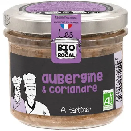 Crème à tartiner, aubergine & coriandre