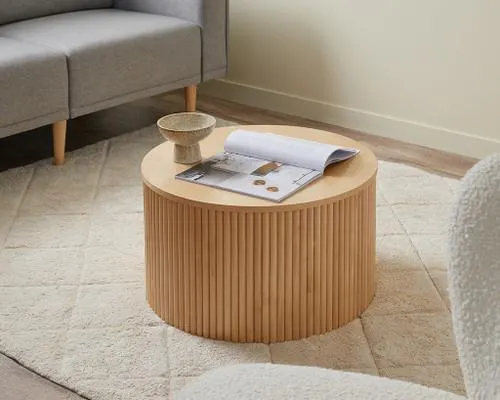 Eve Drum Coffee Table - Birch