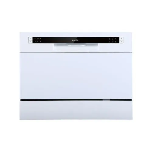 Esatto 55cm White Benchtop 6 Place Settings Dishwasher