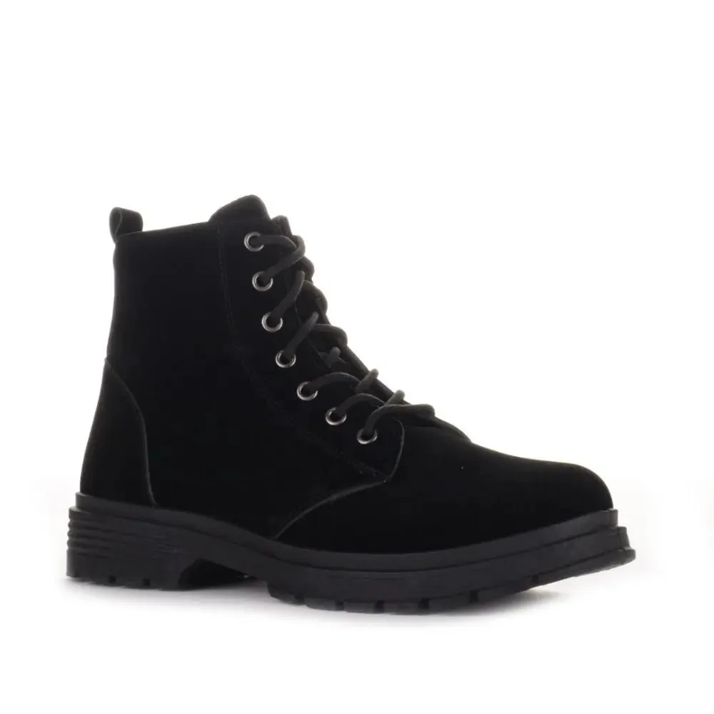 Ανδρικά μποτάκια σουέντ σε μαύρο χρώμα Famous