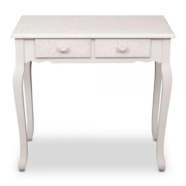 Κονσόλα ξύλινη Rose εκρού 75x40x71 εκ.