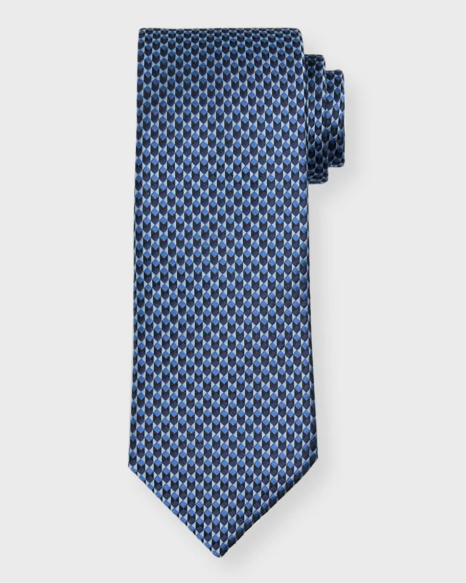 Men's Geometric Silk Tie