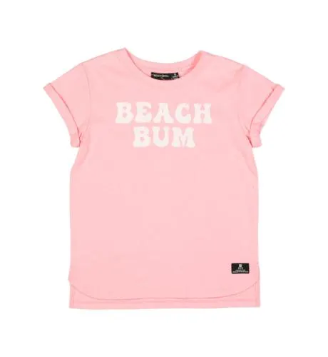 Rock Your Kid Pink Beach Bum T-Shirt Boxy Fit