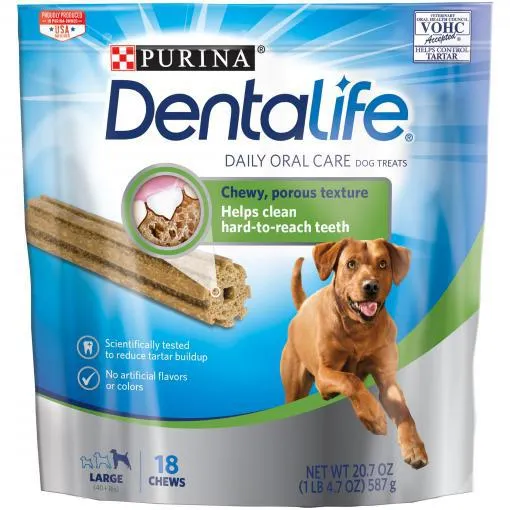 Dentalife Dental Chew Dog Treats Large 18pk