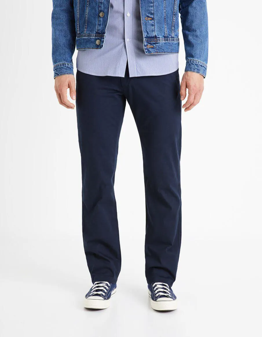 Pantalon chino straight - marine