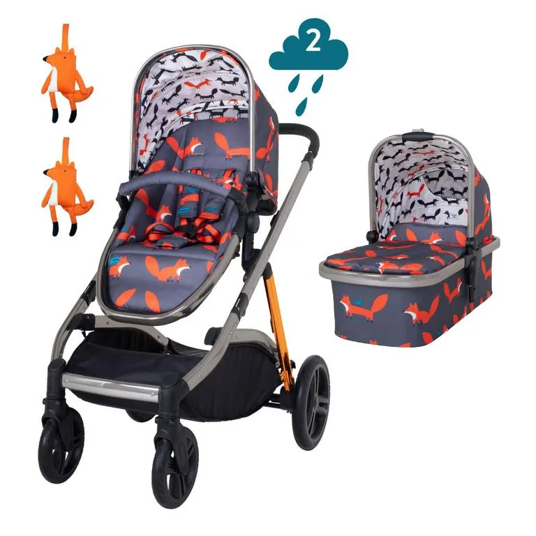 Pack Wow XL con Carrito y Silla de Paseo - Charcoal Mister Fox