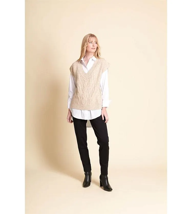 Foil Turtleneck Vest