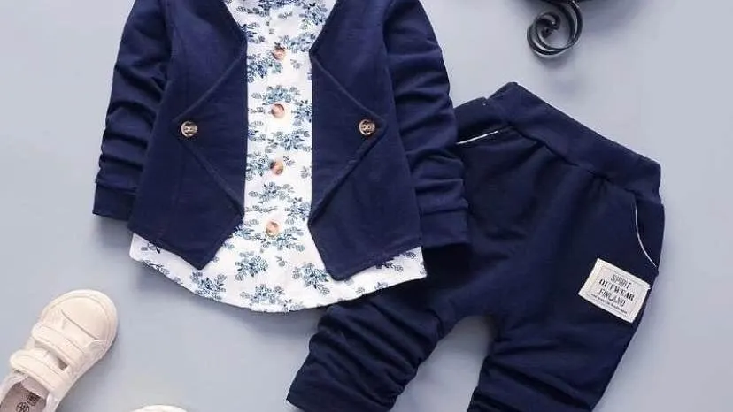 Toddler Boy Floral Print 2pcs set