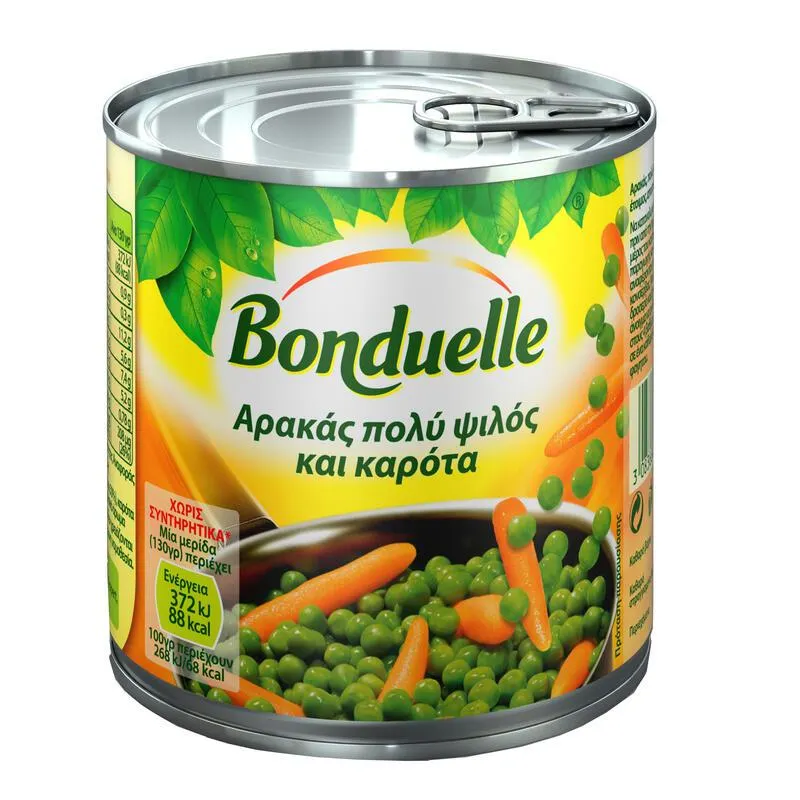 BONDUELLE Αρακάς Πολύ Ψιλός & Καρότα 400gr