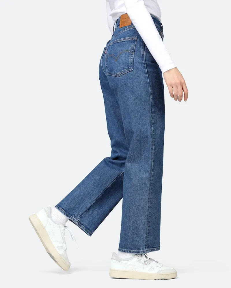 Ribcage Straight Ankle Medium Blå Jeans