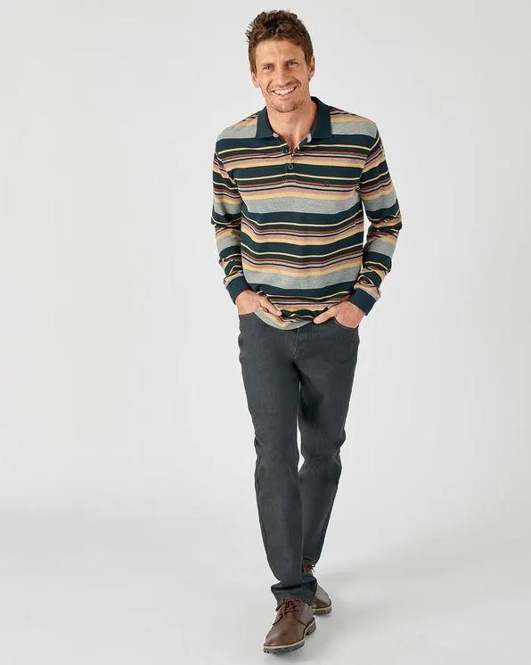 Gestreepte polo, zuiver katoen