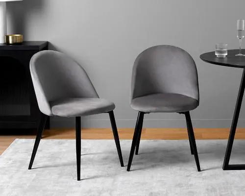 Londyn Dining Chairs - Set of 2 - Grey