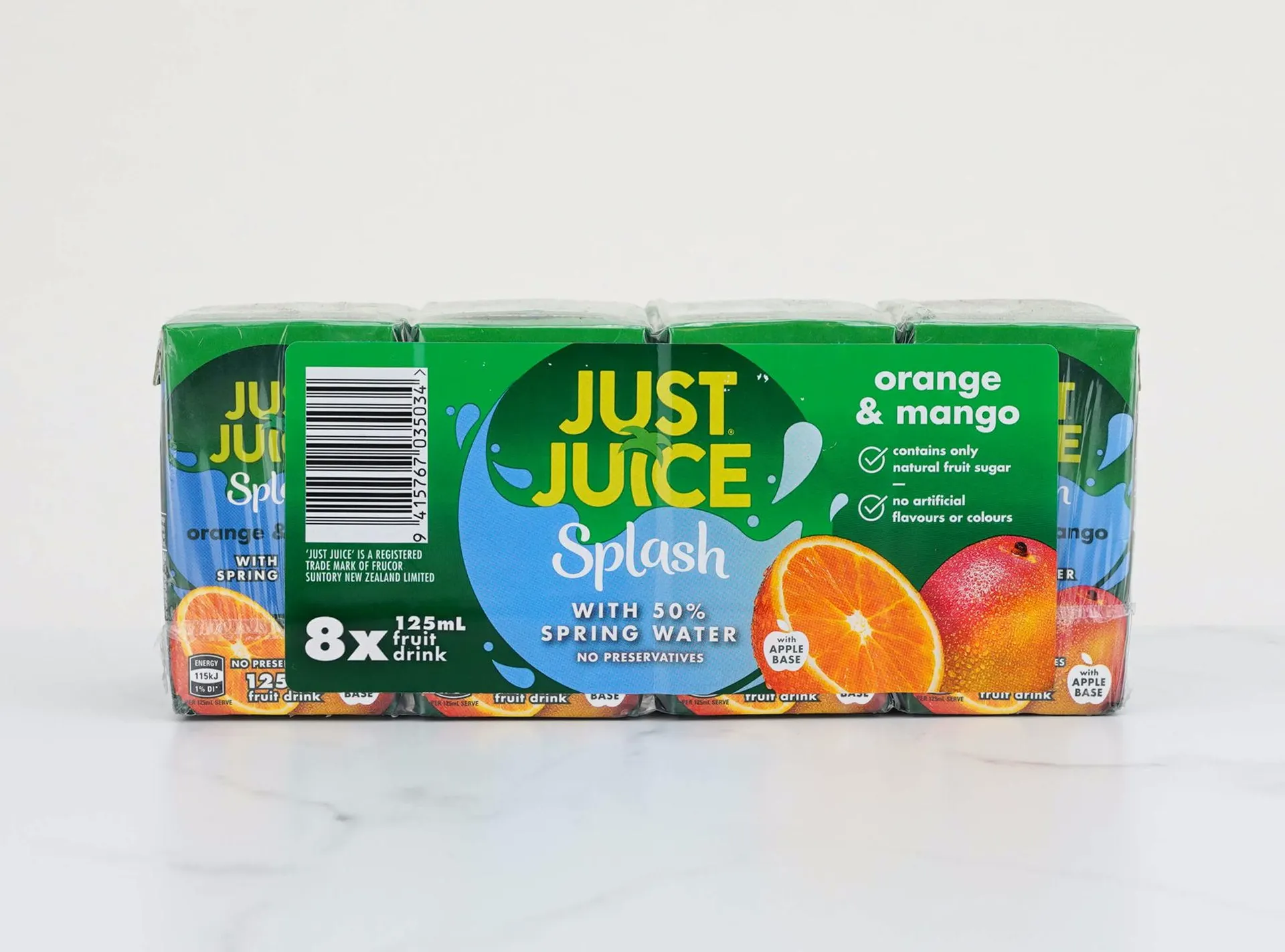Just Juice Splash Orange & Mango 125ml 8 pack