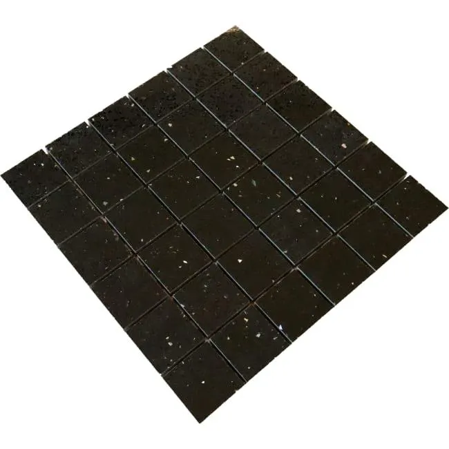Mosaic Quartz Stone Black 5x5