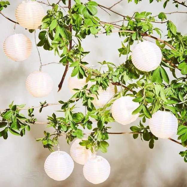 LED Světelný řetěz venkovní 10 světel - bílá