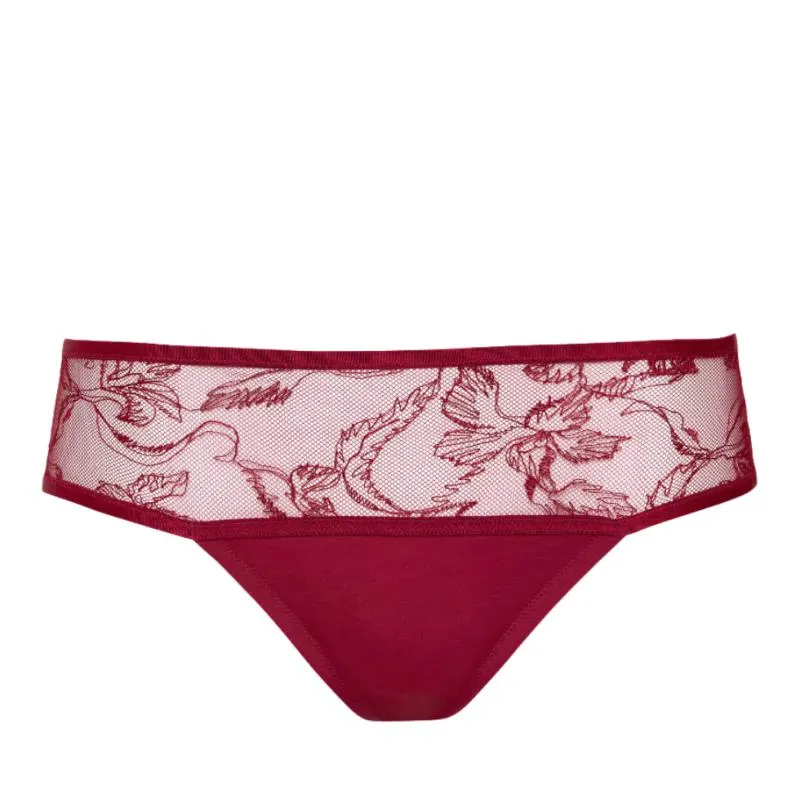 LIS-12319-6R- Brasiliana Ruby in pizzo - rosso