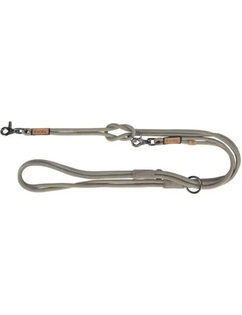 Ramal Trixie Be Nordic piel redonda color gris, correa multiposición