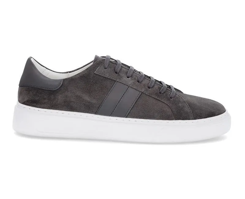 Sneakers i semsket skinn