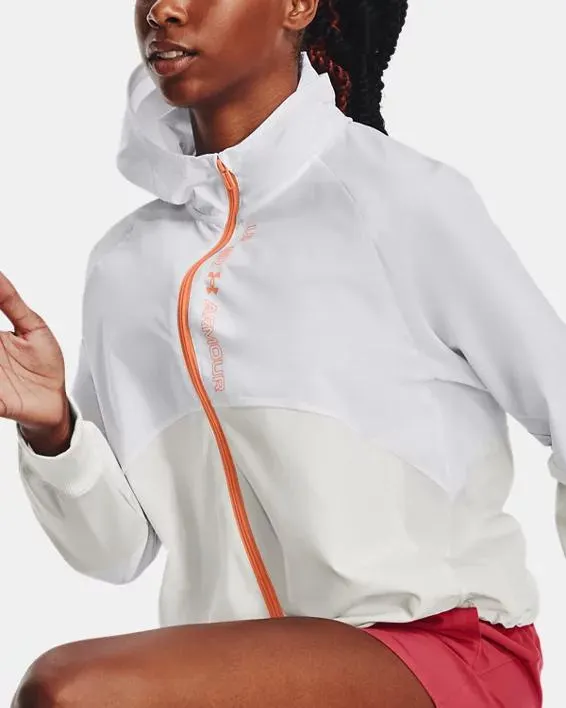 Chaqueta con cremallera completa UA Woven para mujer
