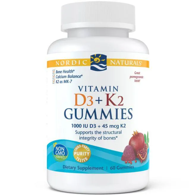 Nordic Naturals Vitamin D3+K2 gummies 60 stk