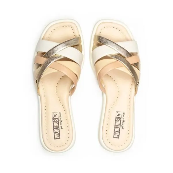 CALELLA sandalias planas de mujer con tiras multicolor