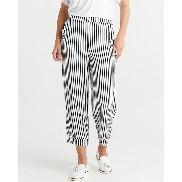 Sarah Pants Black Stripe