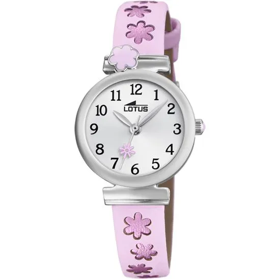 RELOJ INFANTIL LOTUS CON ESFERA PLATEADA 18626/2