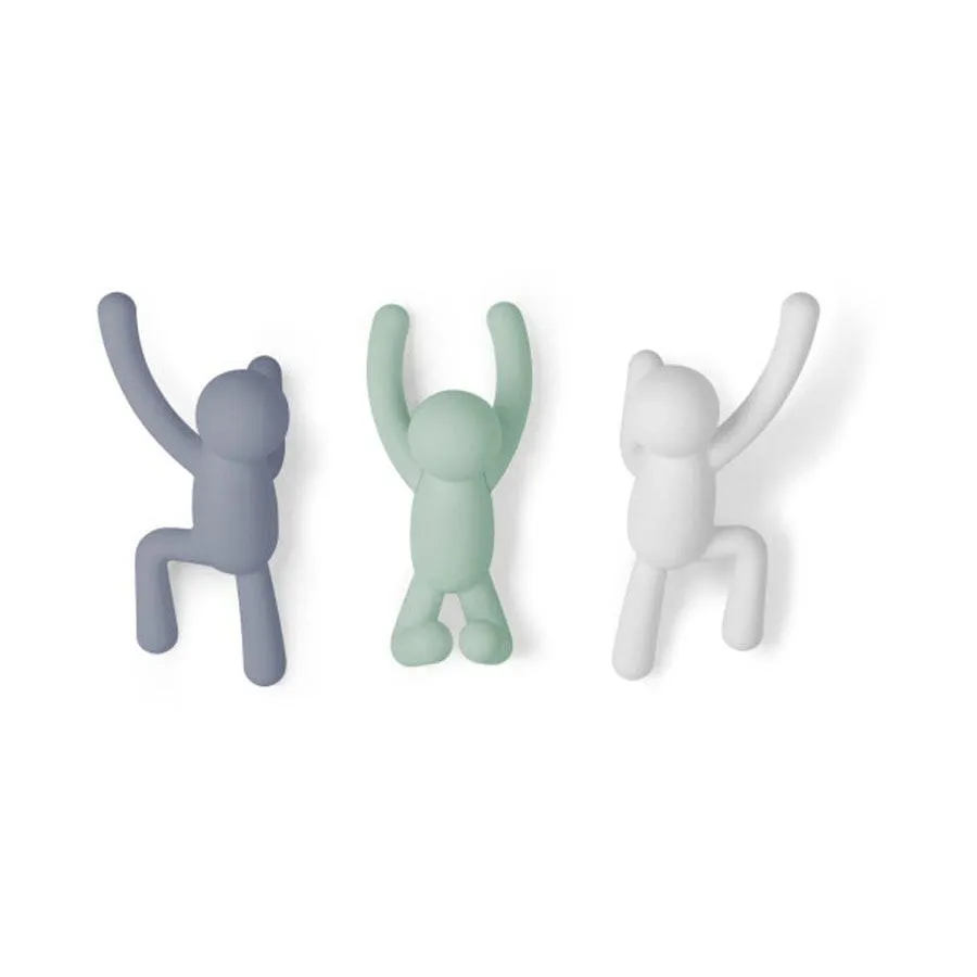 Umbra Buddy Wall Hooks (Set of 3) Pastel