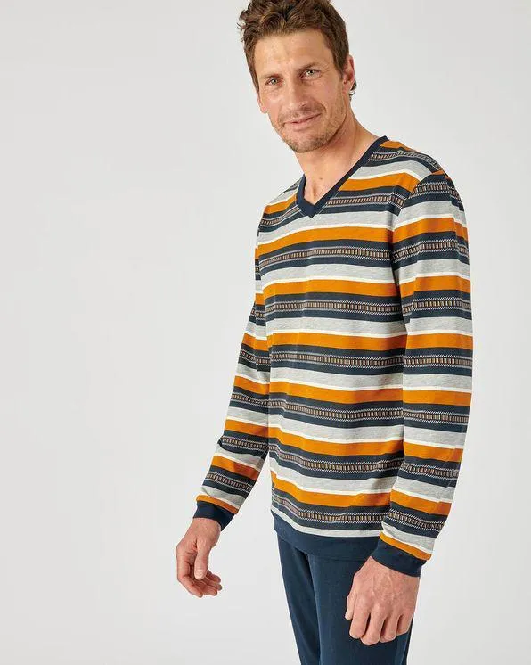 Pyjama in jersey, gerecycleerde vezels Thermolactyl®