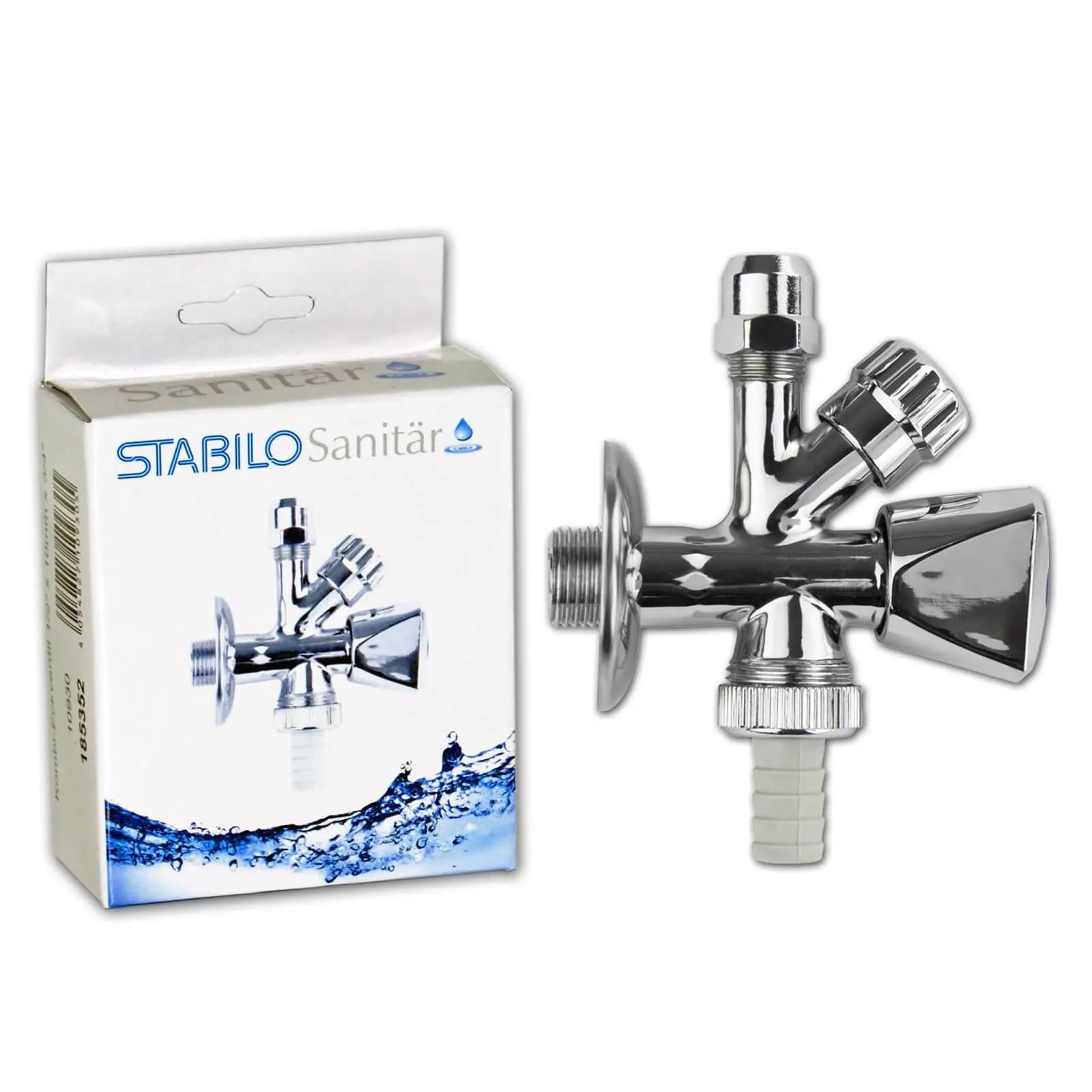 Profi Kombi-Eckventil 1/2 Zollx10mm Kombieckventil Zweiwegeventil