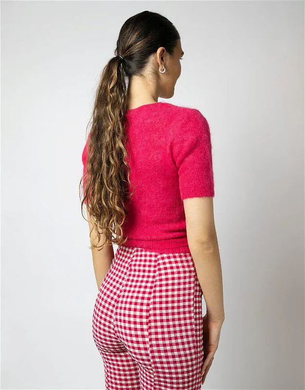 Brushed Alpaca Wrap Blouse Love Portion