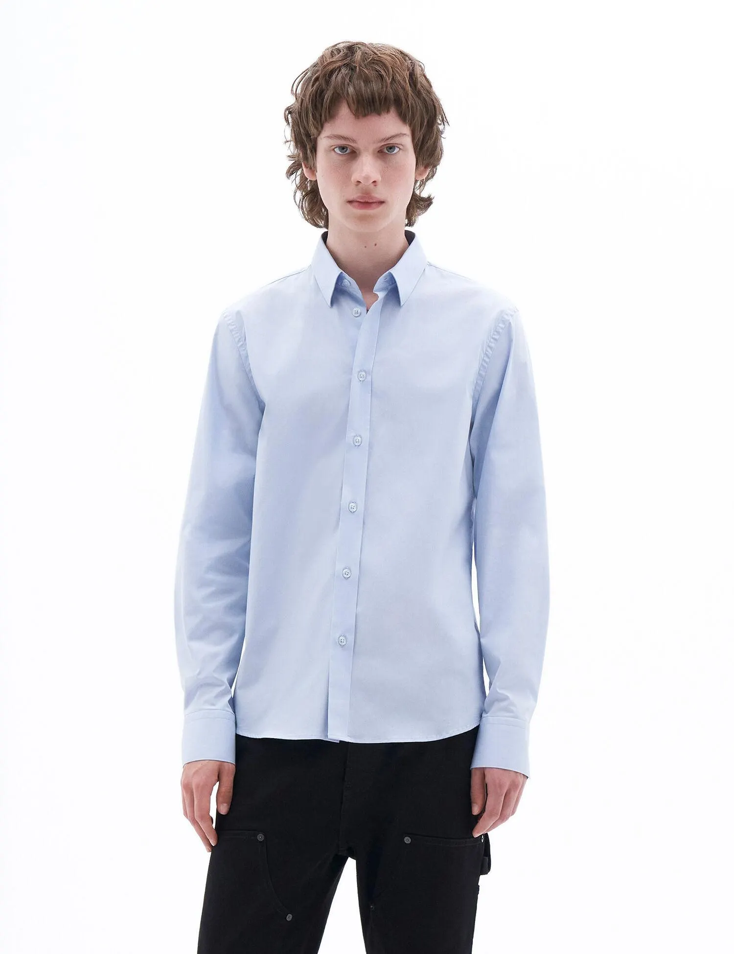 Paul Stretch Shirt Light Blue