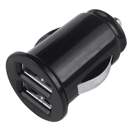 GRABN GO auto adapter 2,1A 2x USB zwart