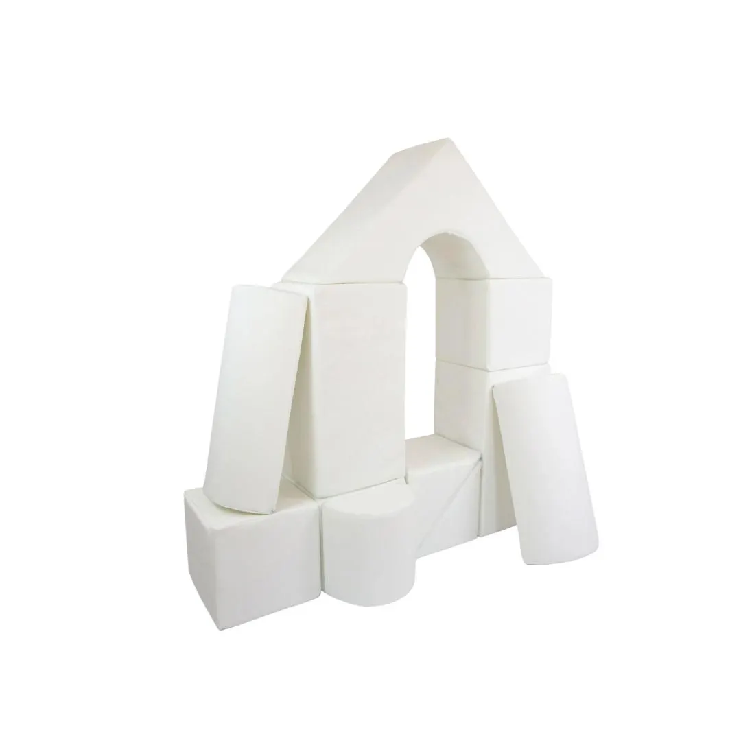 Eco Leather Castle Soft Play Set - White